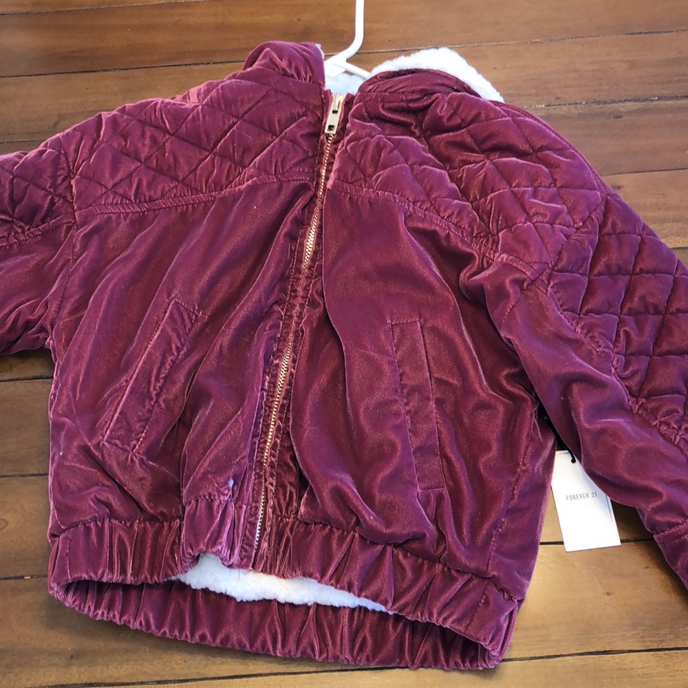 Red velvet coat